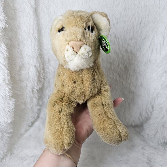 Vintage World Wildlife Fund Lioness 1985 Ear Tag 19" Lion Big Cats Rare - Picture 9 of 11